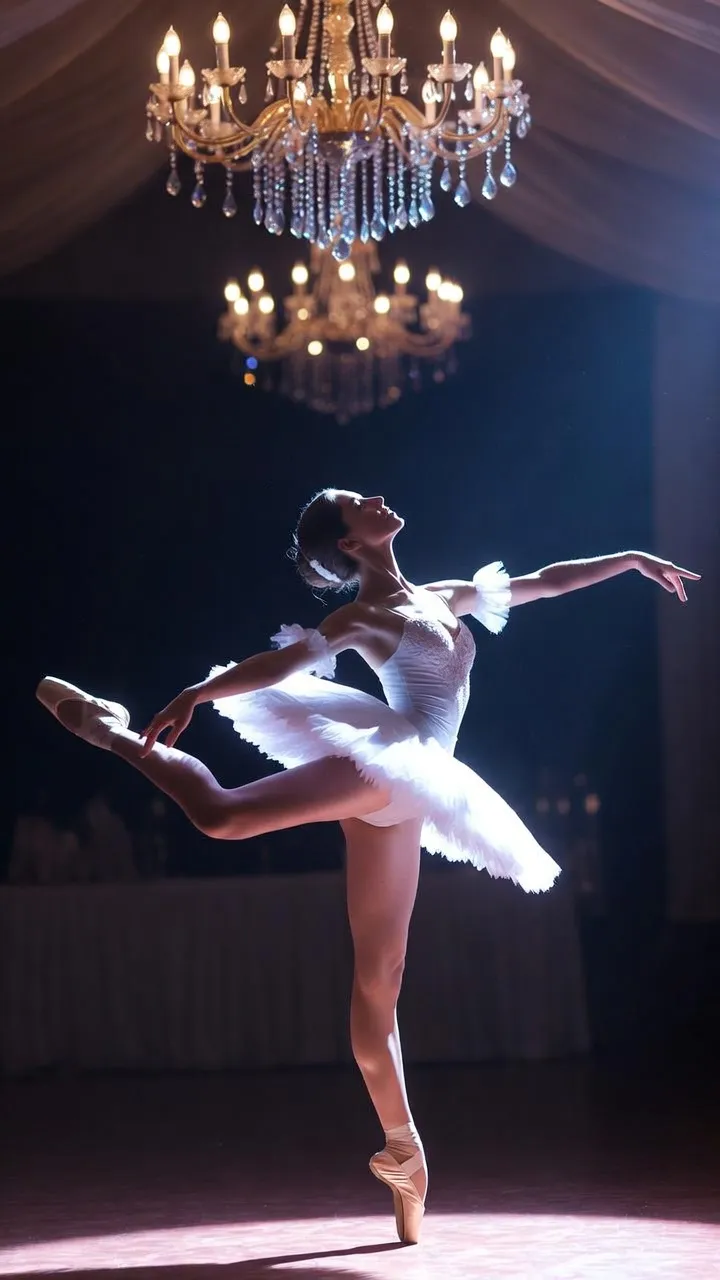 באלט בבת מצווה — רקדנית מלמדת תנוחות