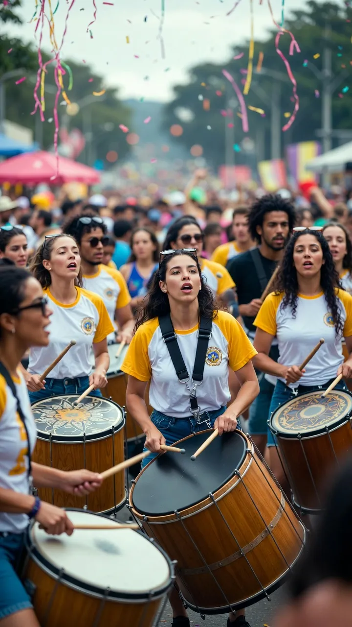 הרכב בטוקדה בפסטיבל — צעידה עם תופים