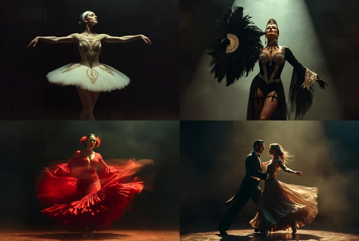 מופעים אלגנטיים — באלט, קברט, פלמנקו, סלוניים