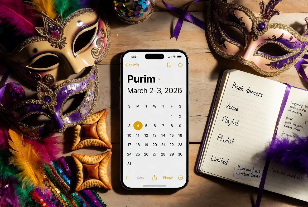 הזמנת רקדניות לפורים — חשוב להזמין 3 שבועות מראש