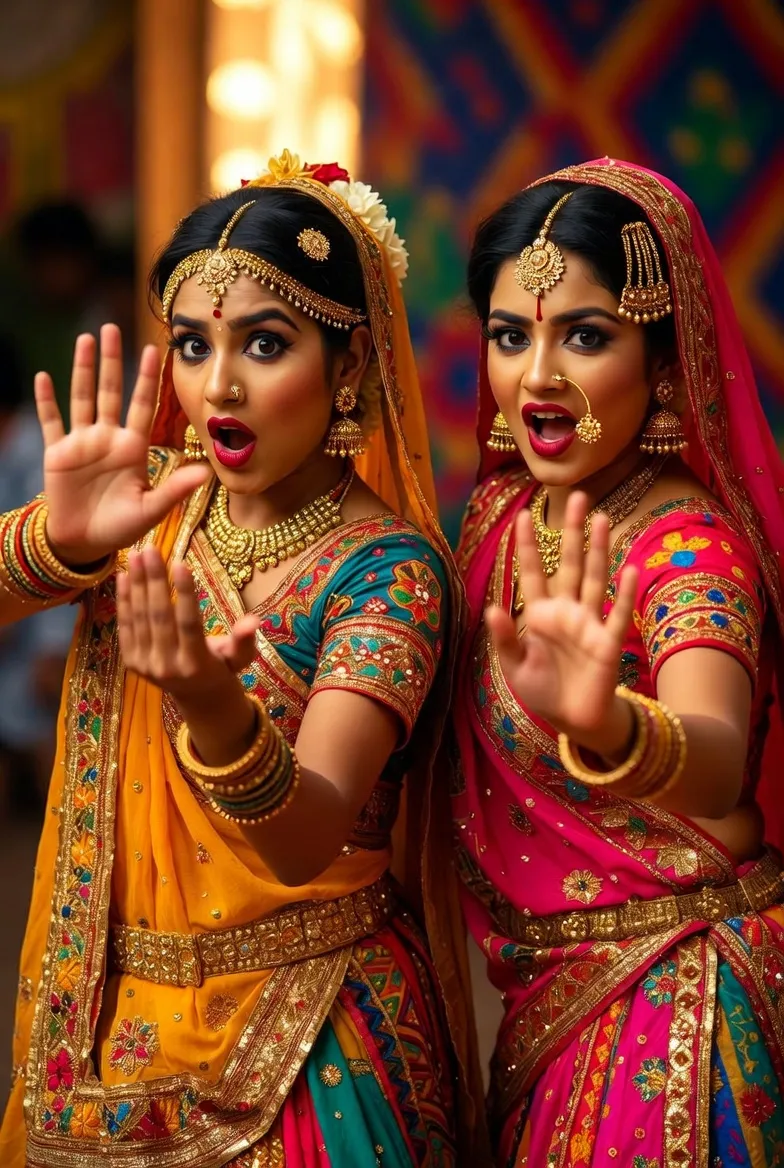 רקדנית בוליווד מלמדת אורחים — כולם רוקדים ביחד