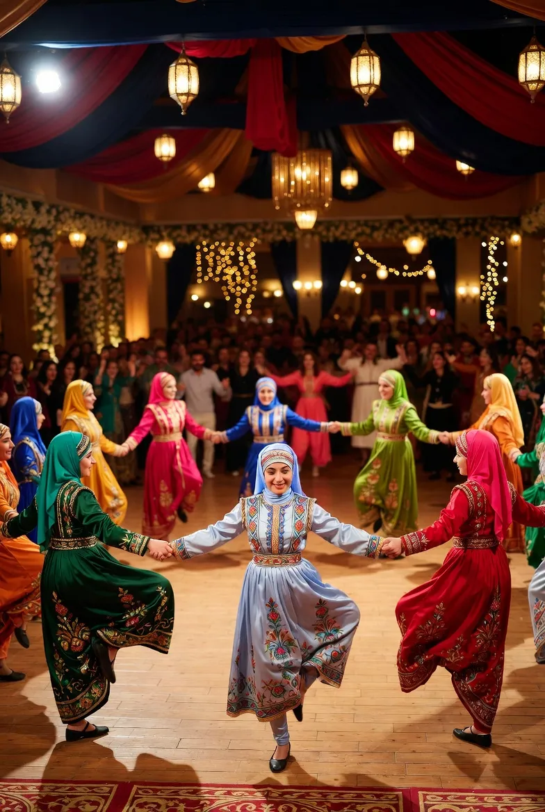 מעגל דבקה ענק בחתונה — 50 אורחים רוקדים ביחד