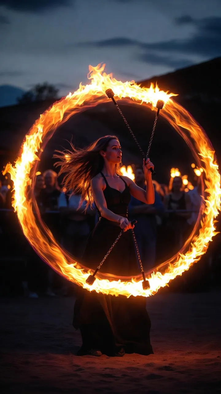 נפיחת אש — להבה של 3 מטר באירוע פרטי
