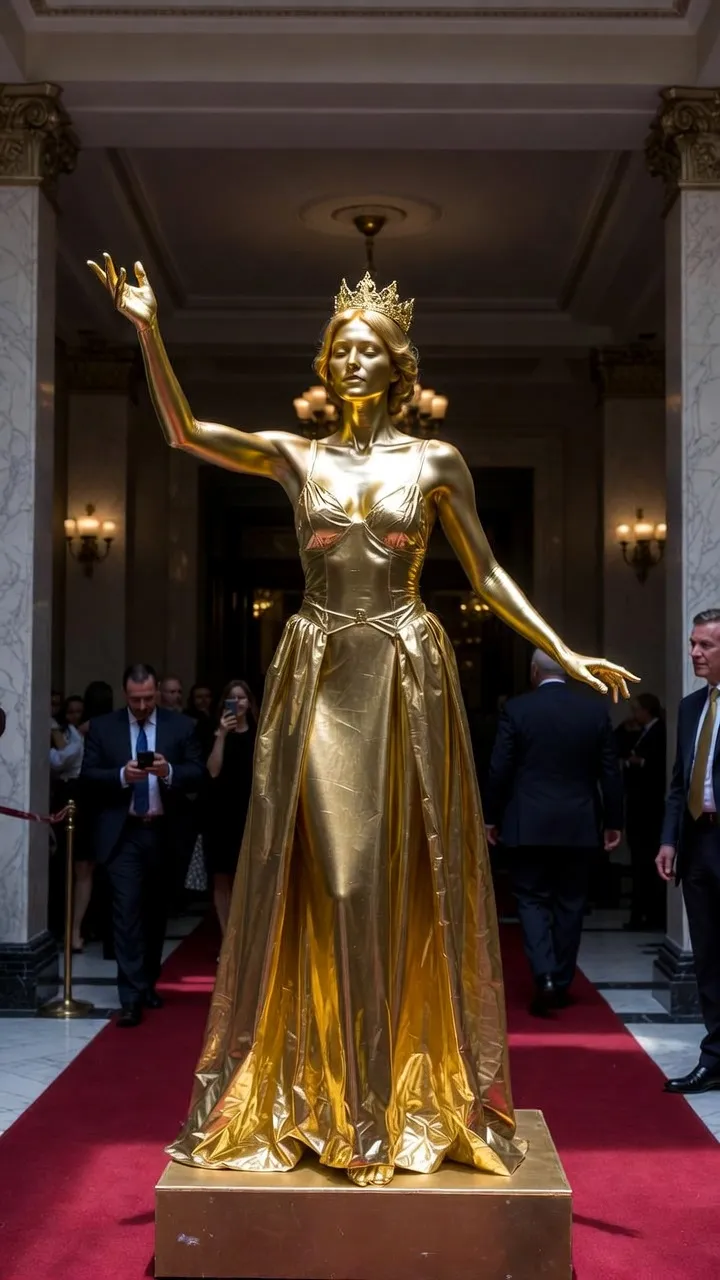 מייצגות בתלבושות טרופיות באירוע חוצות