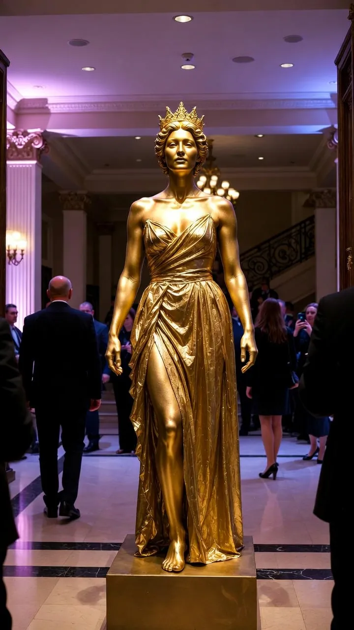 מייצגים בתלבושות מלכותיות בכניסה לחתונה