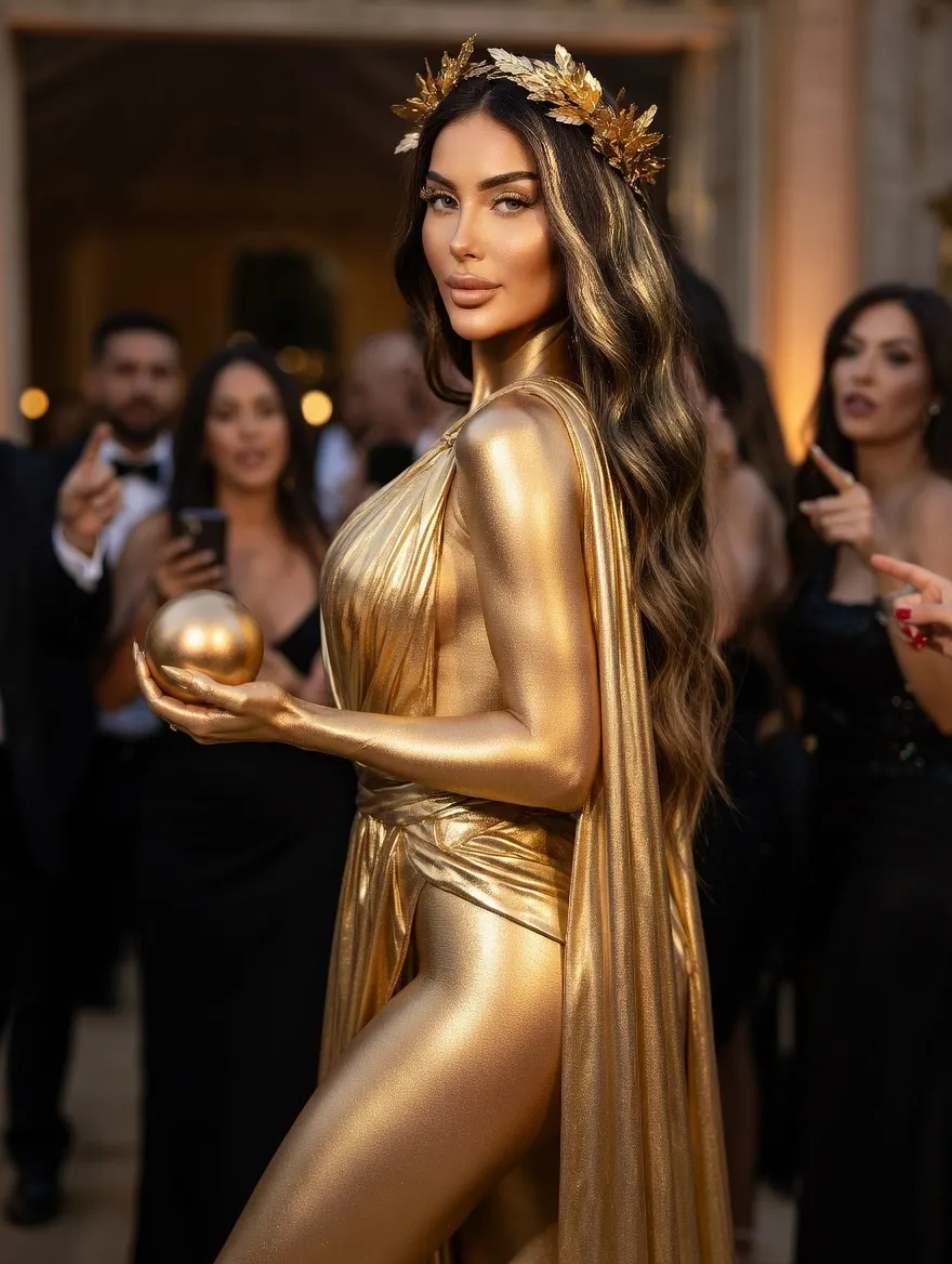 נויה במופע ריקוד באירוע