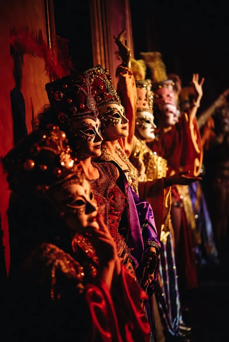 מופע קברט במסכות מסכרדה — פורים