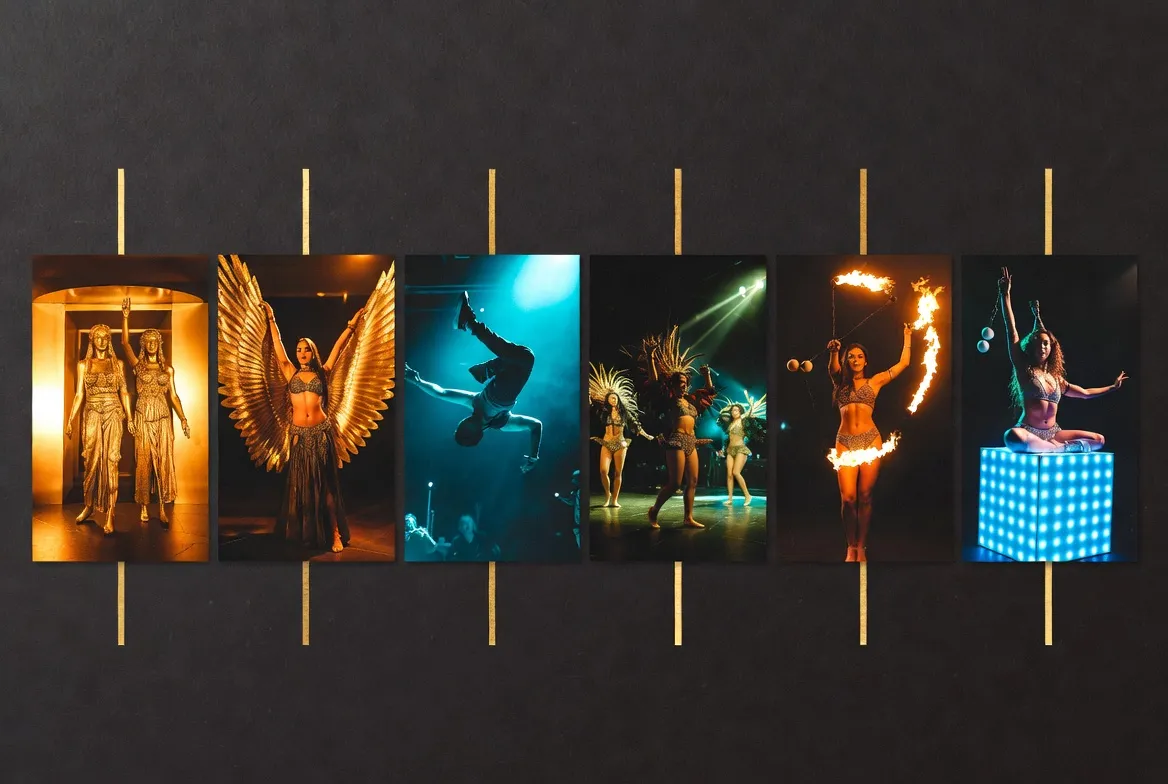 תיק עבודות SK Dance — קייסים מאירועים אמיתיים עם רקדניות